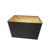 Softback Black Rectangular Drum Lampshade (16x10) (16x10) x 11
