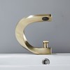 Wovier Brushed Gold Bathroom Sink Faucet with Supply Hose,Single Handle