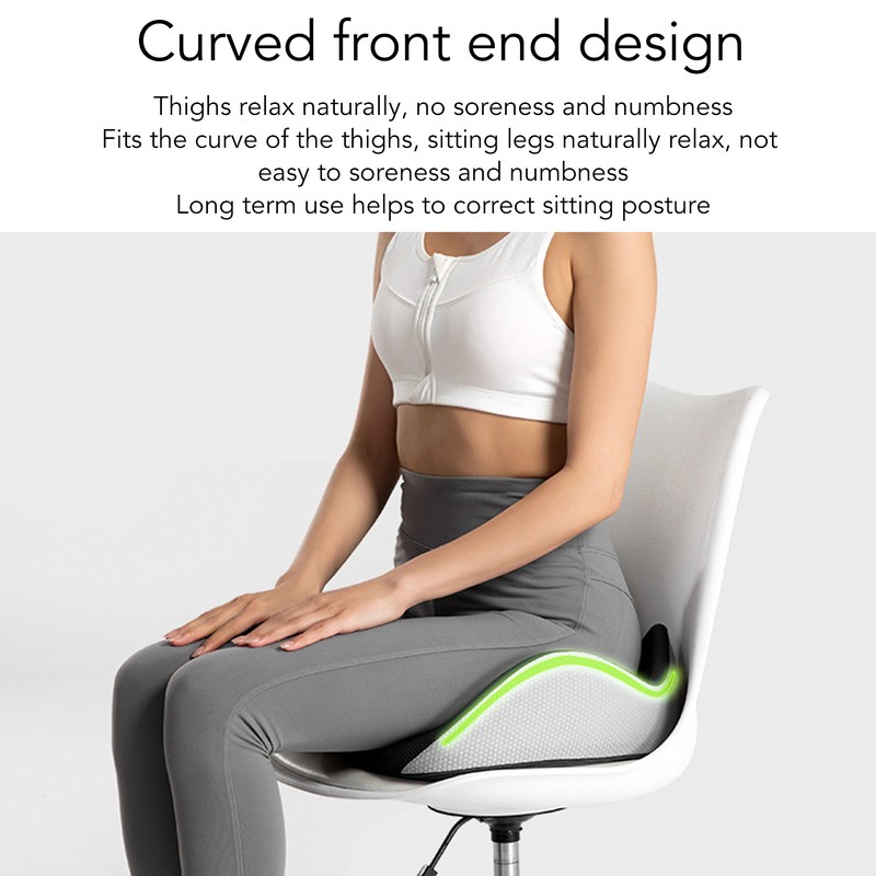 Seat Cushion for Long Sitting Memory Foam Slow Rebound Breathable