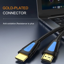 HDMI Cable 10 ft,2.0 HDMI 10 Feet Gold-Plated Supports 4K@60HZ,18Gbps,HDR,ARC,Ultra HD,3D,1080P.