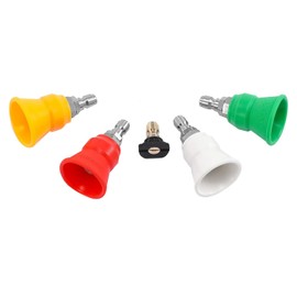 SUNCHSEN Pressure Washer Nozzle Guard, Power Washer Nozzle Tips 5 Pressure Washing Tips with 1/4Inch Quick Connect As Shown Orifice 3.0