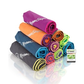 NirvanaShape Microfibre Towel – Travel Towel, Bath Towel for Holidaymakers – Compact, Quick-Drying Microfibre Towels as Beach Towel, Sports Towel – for Travel, Camping, Sports – 180 x 90 cm
