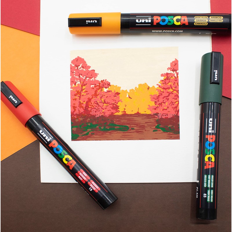 Posca - PC-1M Art Paint Markers - Set of 8