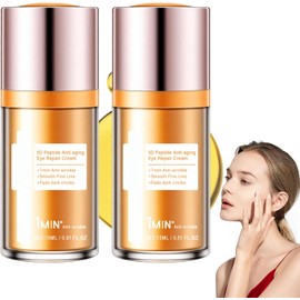 LUSCOR 2PCS Crema para Ojos de papa,Crema de ojos anti-wrinking péptido 5D，Crema para Ojos Peptidos 5D Antiarrugas，Reduce bolsas y ojeras, Repara el contorno de ojos, 15 ml