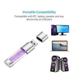 GARRULAX USB Flash Drive, 8GB / 16GB / 32GB USB2.0 USB Memory Stick Date Storage Pendrive Thumb Drives (32GB, Purple)