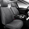 GEEYONTEK Premium Leather Car Seat Covers Front Pair,Universal Fit for