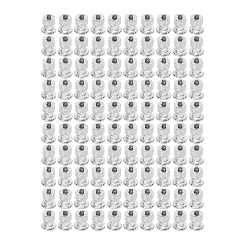 100Pcs Silver Car Tire Studs Anti Slip Stable Wear Proof