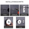 Retractable Washing Line, 304 Stainless Steel, Retractable Clothesline, 2.8 m
