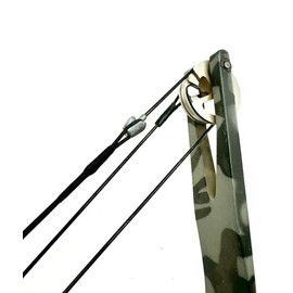 Tear Drop Compound Bowstring - B55 Dacron 16 Strands - Replacement Teardrop Bowstrings for Older Style Compound Bows with Steel Cables (32")