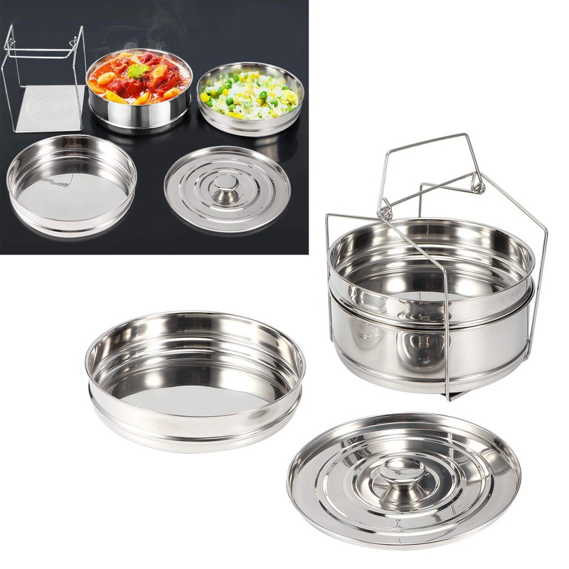 Stackable 3 Tier Food Steamer Pan Stainless Steel Steamer Pot