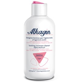 Alkagin Beruhigendes Reinigungsmittel für die Intimhygiene auf Basis von Malve, Linde und Ringelblume, leicht alkalischer pH-Wert, Format 400 ml
