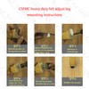 CSFMC Furniture Levelers (1" Base x 1/4-20,8 Pack) Threaded Shank