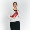 Lazarotti Bologna Women's Leather Belt Bag, Adjustable Shoulder Strap, Large