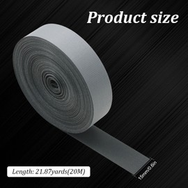 Yalulu 20 Metres Highly Reflective Reflective Tape, Reflective Strips, Reflective Tape, Reflective Fabric Reflective Tape for Clothing, Safety Protection (Width 1.5 cm)