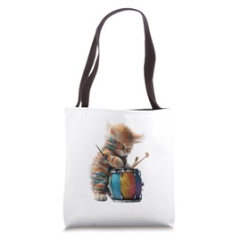 Cute Musician Cat Music Kitten Clef Vocals Jazz Song Cats Tote Bag