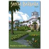 Santa Barbara Sunken Gardens Travel Art Refrigerator Magnet Size 2.5"