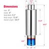 Upower Exhaust Muffler, Stainless Steel Exhaust Tip 18.5" Length 3"