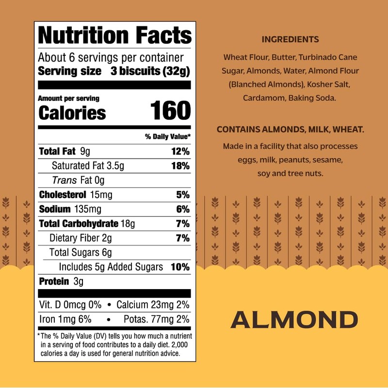 Effie's Homemade Biscuits - Almond - 6 Pack