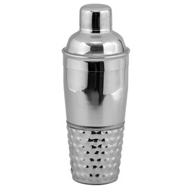 Kosma Cocktail Shaker Stainless Steel in Hammered Surface with Bubble Effect, Cocktail Mixer with Jigger Cap, Mocktail Shaker, Martini Drink Shaker, Barware (Size - 750 ml)