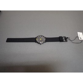 Projects Watches NEW Projects Watches PJT-7506 Time And Time Again 40mm Black Silicone Band Watch