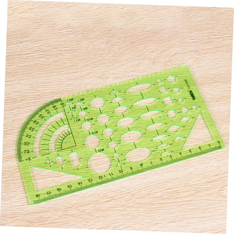 DOITOOL 11pcs Plastic Geometric Stencils Measuring Ruler Set for Architecture