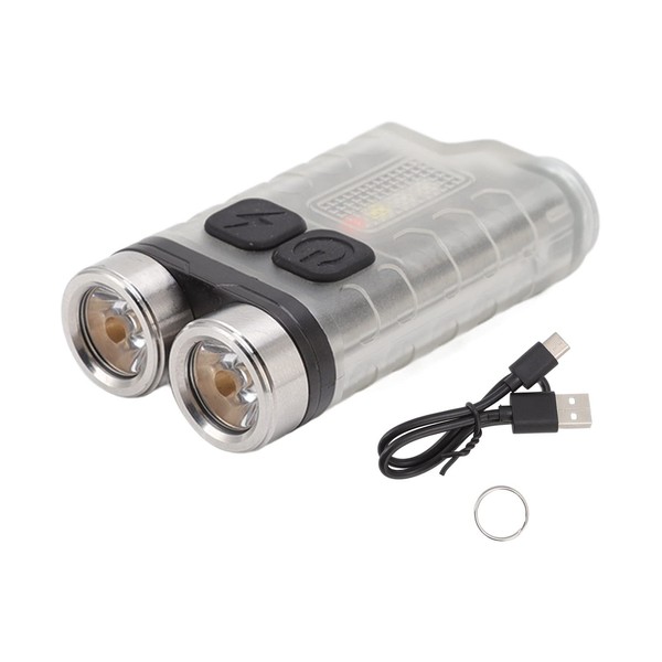 TOPINCN Mini Keyring Light EDC Magnetic Portable Lights USB Torch