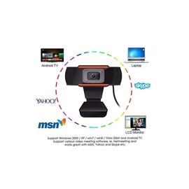 J41S USB 1080P Webcam Autofocus with Microphone, 5 Megapixel Full HD Computer Camera, Calling, Conferencing, Gaming, Live Streaming Widescreen Webcam plug and Play [30fps] for PC Video Conferencing