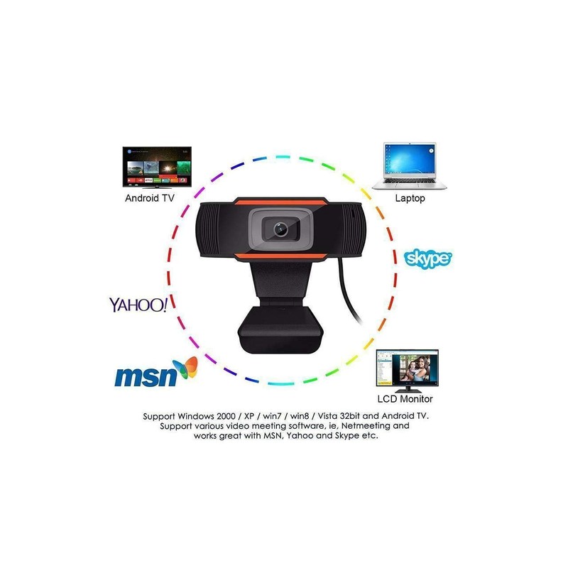 J41S USB 1080P Webcam Autofocus with Microphone, 5 Megapixel Full
