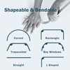 MaKefeile Ceiling Curtains Track System, Flexible & Bendable Curtain Tracks