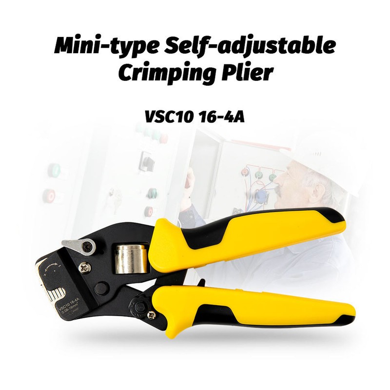 Ratcheting Wire Crimper Self Adjusting E Tube Manual Multifunction Crimping