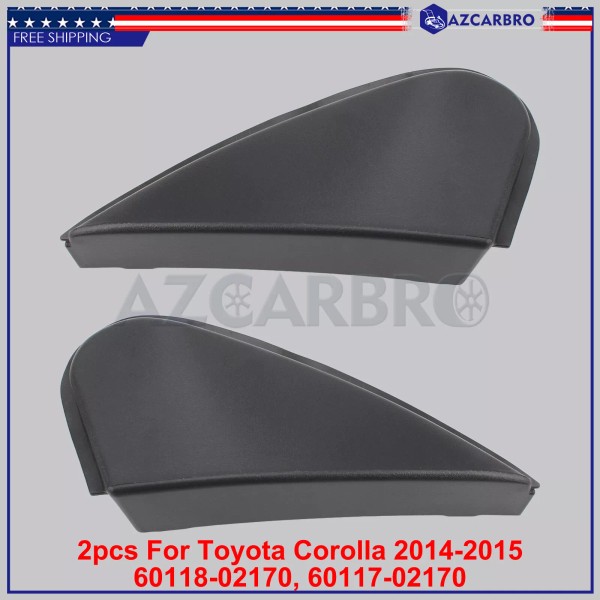 Azcarbro 2PCS For Toyota Corolla 2014-2015 New Car Side Mirror
