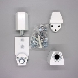 Global Arch/Vistawall Style Offset Pivot Non-Handed in White #TH1109-WH