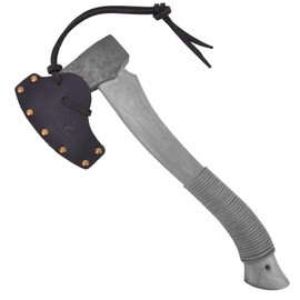 Durable Leather Axe Holster Hatchet Head Cover Axe Sheath Blade Protector Camping Tool (Blade B: 3 1/4" ~ 3 7/8", Black)