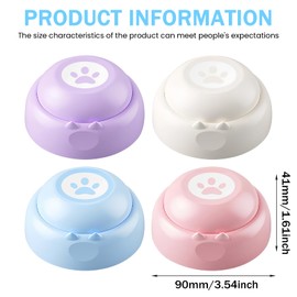 WIYETY Dog Buttons for Talking: Pack of 4 Dog Buzzers with Recording Function, Dog Training Buttons, Talking Dog Buttons with Stickers for Dog Interaction