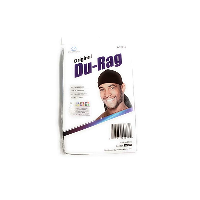 Dream Du-Rag Black (Pack of 1)