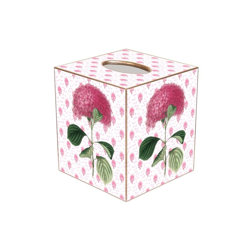TB2438-Pink Hydrangea Tissue Box Cover
