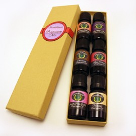 GreenHealth - Premium Grade Set of 6 Romantic Fragrance Oil - Amber Romance, Violet, Chocolate, Rose, Sweet Pea & Ivy, & Vanilla - 10 ml