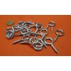 Unbranded Zinc Steel Eye Hook #9 - 9/64 Dia x