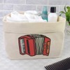 Large 'Red Accordion' Canvas Organiser/Storage Bag (OR00033214)