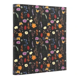 Pukka Pad, Bloom A4 Preloaded Rollbound Ringbinder – includes Personal Details and Planner Pages – Comes Preloaded with 5-Part Dividers – Standard D-Ring Mechanism - Black
