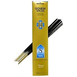 Gonesh Incense Sticks, Classic No. 8 Perfumes of Spring Mist, Set of 5, 20 Sticks each - Total 100 Sticks