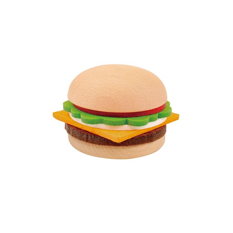 Gourmet Burger Coaster Set - 5 Wool Felt Funny Coasters,