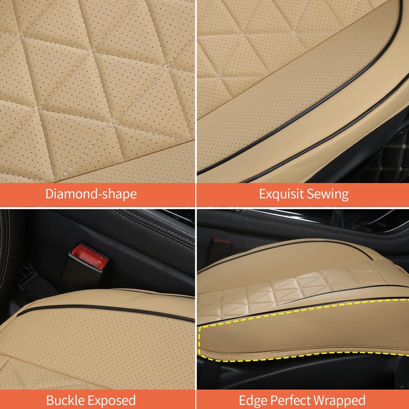 WinxMatrs Leather Front Car Seat Cover - Bottom Car Seat