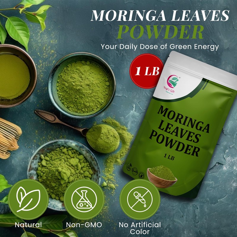 Moringa Powder 1 LB, 100% Pure & Natural Moringa Leaf