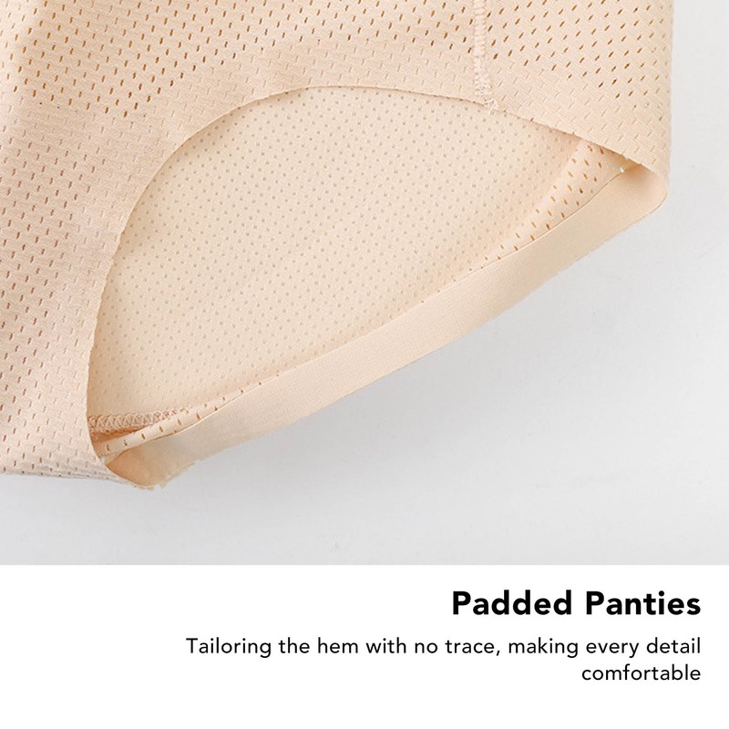 Padded Underwear Body Curve Shaping Butt Lift Panties Breathable Thin