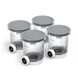 4 Pack Swirl Ice Creami Makers Pints and Lids,NC700 Makers Containers Cups creami accessories Compatible with Ninja Swirl Ice Cream NC700 NC701 Series & Soft Serve Makers,Dishwasher Safe