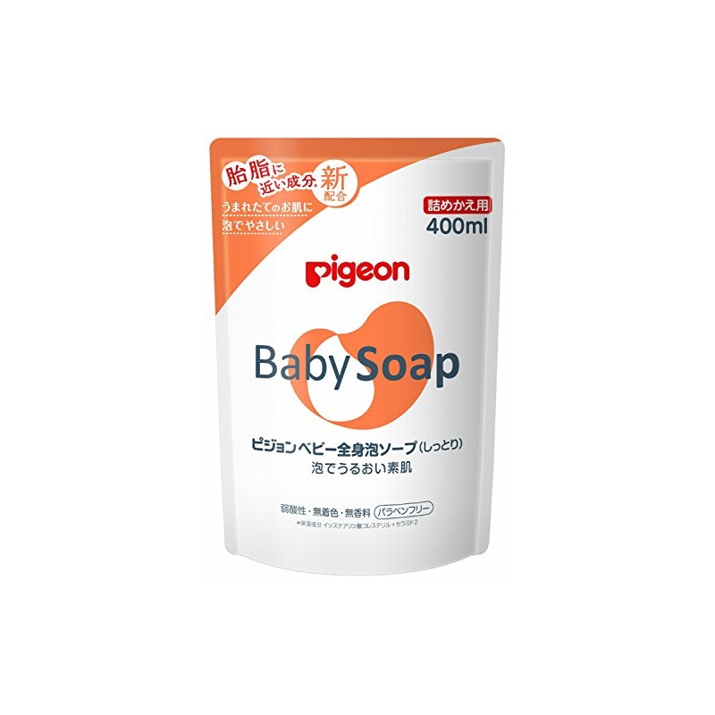 Pigeon Full Body Foaming Soap, Moisturizing (For 0 Months and