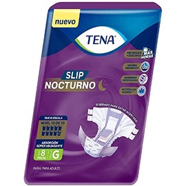 Tena Slip Nocturno; Pañales para Adulto; Talla G; 8 Piezas, Color, 8 Count, Pack of/Paquete De (1-Grande)