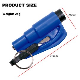 3 PCS Window Breaker Seatbelt Cutter, Upgraded Design Mini Safety Hammer Cutter and Glass Breaker, Car Emergency Escape Tool, Portable Broken Window Life Hammer (Yellow&Blue&Orange)