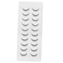 Healeved 10 Pairs Fluffy False Eyelashes Pack Short Natural False Lashes Makeup Accessories